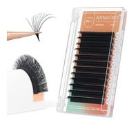 ANNAFRIS Volume estensione delle ciglia A Ventaglio Automatiche 0.07 D Curl 10mm Easy Fan Lashes Automatic Blooming extension ciglia finte (10mm, 0.07 D)