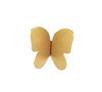Annakideya Confezione da 1 paio di pomelli creativi a farfalla in ottone massiccio decorativi per porte, armadi, armadietti, scatole da scarpe