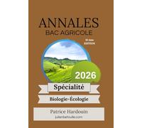 Annales Bac Général Biologie Écologie 2026