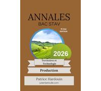 Annales bac STAV Territoires et Technologie Production 2026