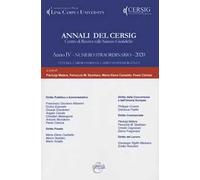 Annali del Cersig. Anno IV. Numero straordinario. Atti del laboratorio sul diritto dell'emergenza (2020)