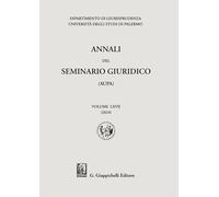 Libri Annali Del Seminario Giuridico Dell'universita Di Palermo #67