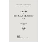 Annali del seminario giuridico dell'università di Palermo (Vol. 68)