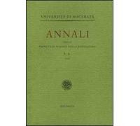 Annali della Facoltà di scienze della formazione dell'Università di Macerata (2004). Vol. 1
