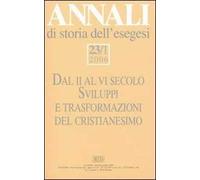 Annali di storia dell'esegesi (2006). Vol. 23/1
