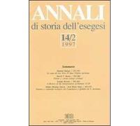 Annali di storia dell'esegesi. Vol. 14/2: 1997
