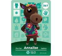 Annalise - Nintendo Animal Crossing Happy Home Designer Series 4 Amiibo card - 367