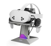 ANNAPRO CD1 Stazione di ricarica per Meta Quest 3S/Quest 3/Quest 2, con cavo di ricarica estraibile per la ricarica dell'auricolare VR, accessorio stazione di ricarica RGB compatibile con Elite Strap