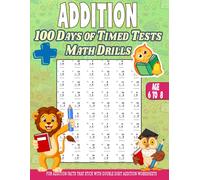 Annapurna Girik Addition 100 Days of Math Facts Addition Worksheets (Tascabile)