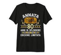Annata 1944 Compleanno Uomo Donna 80 Anni Compleanno Maglietta Premium