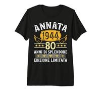 Annata 1944 Uomo Donna 80 Anni Compleanno Regalo Maglietta Premium