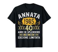 Annata 1985 Uomo Donna Anni 40 Compleanno Regalo Maglietta