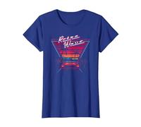 Annata Anni '80 Retrowave Synthwave Amore Retro Wave Miami Beach Maglietta, Donna, Blu Reale, L