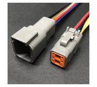 ANNBCDL 1-5set di Dtm04-2p Automobile Connettore Deutsch Impermeabile Plug2p3p4p6p8p12p Sensore di Temperatura Cablaggio Presa Lunghezza del Cavo 15 Centimetri(6p Strip Line,1sets)