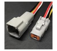 ANNBCDL 1-5set di Dtm04-2p Automobile Connettore Deutsch Impermeabile Plug2p3p4p6p8p12p Sensore di Temperatura Cablaggio Presa Lunghezza del Cavo 15 Centimetri(4p Strip Line,5sets)