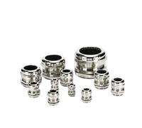 ANNBCDL 10 pz In Acciaio Inox IP68 PG7 PG9 PG11 M6 M8 M10 M12 Pressacavo for 1mm-14mm Cavo di Filo metallico Impermeabile Pressacavo Connettore(M14)