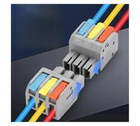 ANNBCDL 10PCS Docking Mini Quick Wire Connector Connettori compatible cablaggio elettrico compatto universale Morsettiera compatible conduttore/testa a pressione(DF2604D-1)