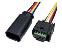 ANNBCDL 2/3/4/6/8/12Pin Sensore di Temperatura berlina Connettore retromarcia Cablaggio Spina Impermeabile Lunghezza Cavo 15 cm(4p Strip Line,1sets)