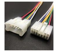 ANNBCDL 2.3mm Car AudioPlug 6p8p10p12p Cablaggio Maschio E Femmina Connettore di Testa 7122-1360cd Lettore Presa Alimentazione Lunghezza del Cavo 15 cm(12p Strip Line,1sets)