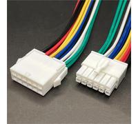 ANNBCDL 4.14mm 1/2/3/4/6/9/12/Pin Connettore automobilistico con Lunghezza Cavo Elettrico Spina Maschio Femmina Terminali Kit Auto Moto(12P Line,1 Set)