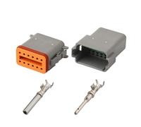 ANNBCDL 5 Set Dt04 Serie di connettori Impermeabili for Automobili 2/3 4 6 8 12 Pin Guaina sigillata for Auto DT06-2s(12p,1sets)