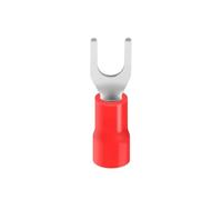 ANNBCDL 500 PZ/PACCO SV5.5-4/5/6/8/10 Morsettiera/tipo O Connettore del cavo Forcella Isolamento Capocorda Tipo Y della batteria 12-10 AWG(Rood,SV5.5-4)