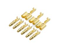 ANNBCDL 60/120/300 pz 10/20/50 / Terminali 4.0 Doppio Proiettile Terminale Auto Cavo Elettrico Connettore Diametro 4mm 1:2 A Crimpare(300pcs (50set))