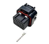 ANNBCDL Connettore AMP 26Pin Spina for Saldatura ECU Impermeabile 3/4/7 Slot PCB con Curva Diritta elettrica Femmina o Maschio(26P Female-3 Slots,5 Sets)