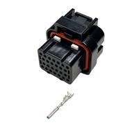 ANNBCDL Connettore AMP 26Pin Spina for Saldatura ECU Impermeabile 3/4/7 Slot PCB con Curva Diritta elettrica Femmina o Maschio(26P Female-4 Slots,5 Sets)