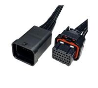 ANNBCDL Connettore Computer ECU Automatico con Cavo da 30 cm 26 Pin 34 Oil Gas Elettrico Maschio e Femmina Cablaggio 3/4 Slot(26P Line 4 Slots)