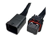 ANNBCDL Connettore Computer ECU Automatico con Cavo da 30 cm 26 Pin 34 Oil Gas Elettrico Maschio e Femmina Cablaggio 3/4 Slot(26P Line 3 Slots)