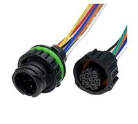 ANNBCDL Connettore del sensore di Temperatura da 2,5 mm Presa Forza della Trasmissione Rallentatore Idraulico Spina induttiva Pressostato con Cavo 15 cm(7P Wire,5 Sets)