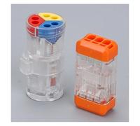 ANNBCDL Mini connettori rapidi push-in universali compatti Morsettiera LT-22/33/724/736 Splitter connettore cavo tipo testa 24A 250V(LT-724,10PCS)