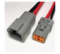 ANNBCDL Spina for Automobile Serie DTP04 Cablaggio a 2/4/6 Pin Connettore Impermeabile sigillato Presa a 2 Lunghezza Cavo 15 cm(4p Strip Line,5sets)