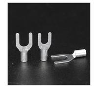 ANNBCDL UT0.5/1/1.5/2.5/4/6/10/16/25/35 Rame Ottone U Tipo a forcella Cavo elettrico Connettore Capocorda a Terminale a crimpare non isolato(30Pieces UT6-5)