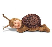 Anne Geddes 579168 Lumaca Marrone Bambola di Peluche / Brown Snail 9 inch Baby Doll - Bean Filled Soft Body