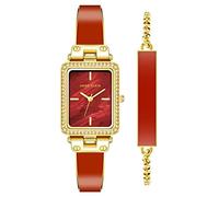 Anne Klein AK/3898 - Set di orologio e bracciale da donna, con cristalli, Marrone Ruggine/Oro, Elegante, elegante