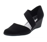 Anne Klein AK Sport Women's Tara Wedge Pump Black/Multi Stretch Fabric 10 M US