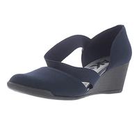 Anne Klein AK Sport Women's Tara Wedge Pump Navy 6 M US