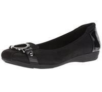 Anne Klein Ballerine Umeko, Donna, Tessuto Nero Multiplo, 42.5 EU