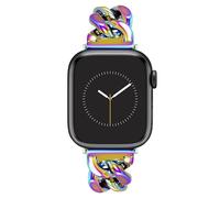 Anne Klein Braccialetto alla moda per Apple Watch, sicuro, regolabile, cinturino di ricambio per Apple Watch, si adatta alla maggior parte dei polsi, Arcobaleno iridescente, 38/40/41mm, WK/1017RNBW38