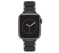 Anne Klein Cinturino di ricambio in gomma per Apple Watch, sicuro, regolabile, si adatta alla maggior parte dei polsi, nero, 42mm (Series 1-3) 44/45/46/49mm (Ultra & Ultra 2)