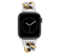 ANNE KLEIN Cinturino di ricambio per Apple Watch, alla moda, sicuro, regolabile, adatto alla maggior parte dei polsi, Due Toni