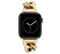 ANNE KLEIN Cinturino di ricambio per Apple Watch, alla moda, sicuro, regolabile, adatto alla maggior parte dei polsi, Oro/Nero