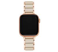 Anne Klein - Cinturino di ricambio per Apple Watch, bracciale alla moda in gomma, sicuro, regolabile, adatto alla maggior parte dei polsi, Beige