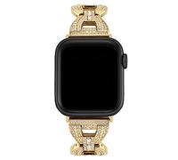 Anne Klein Cinturino di ricambio per Apple Watch, sicuro, regolabile, adatto alla maggior parte dei polsi, oro, 38/40/41 mm, Oro, 38/40/41mm