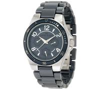 Anne Klein Donna 10/9863GYGY Silver-Tone Multi-Function Grey Ceramic Bracelet Orologio