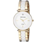ANNE KLEIN Orologio Analogico al Quarzo Giapponese Donna con Cinturino in Ceramica AK/3158WTGB