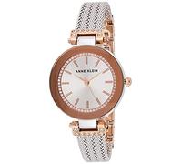 Anne Klein Orologio Analogico Movimento al Quarzo Giapponese Donna con Cinturino in Acciaio Inox AK/1907SVRT