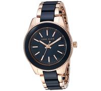 Anne Klein Orologio Analogico Quarzo Giapponese Donna con Cinturino in plastica AK/3214NVRG